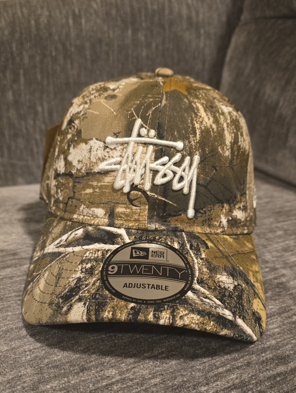 Stussy X Real Tree Edge New Era Strapback Hat